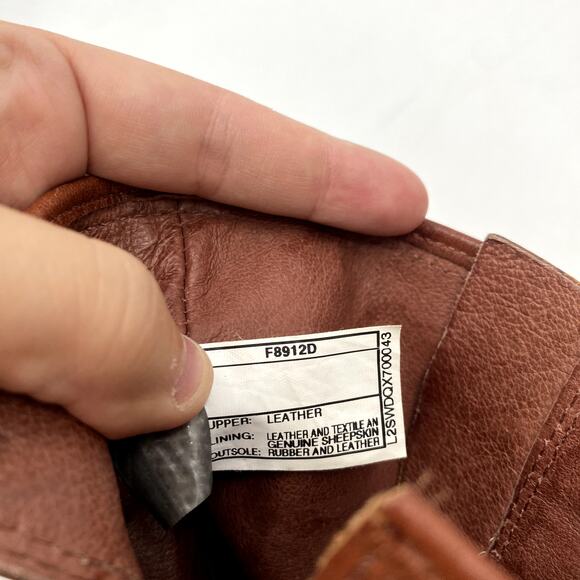 Ugg brown leather sherpa lined boots - Picture 4 of 7